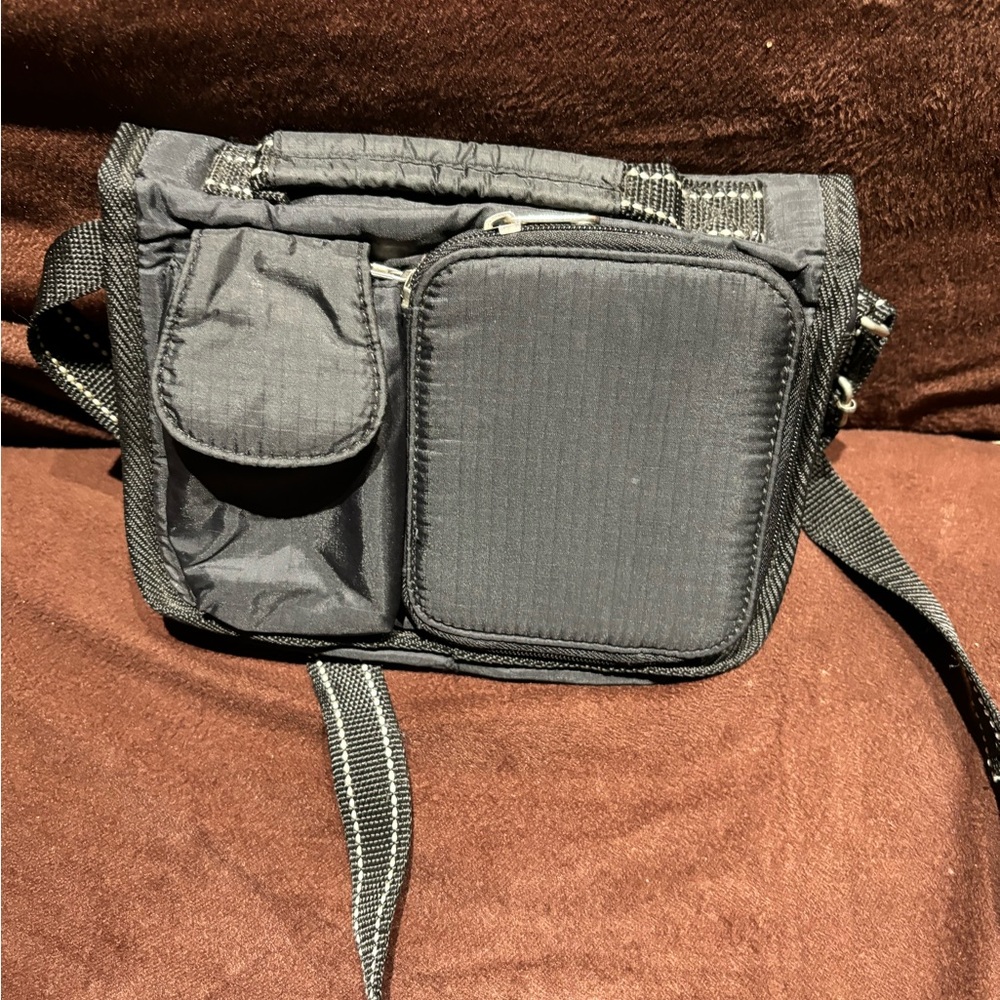 Connections Women's Black with White Accents Mini Crossbody Bag - Picture 9 of 12